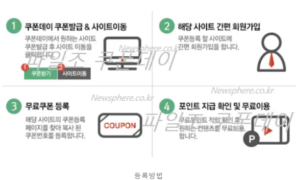 파일조 쿠폰 등록 방법