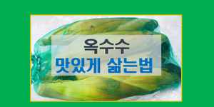 옥수수 삶는법